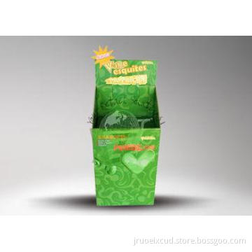 Cardboard Dump Bins Printed in Green with Flexible Structur